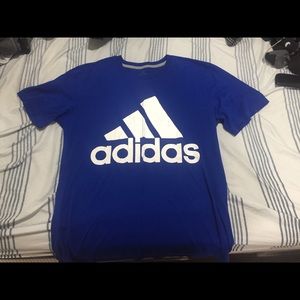Blue Short Sleeve Adidas T-Shirt Size Large